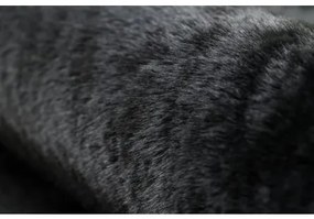 Sammer Čierny koberec shaggy v rôznych rozmeroch C319 80 x 150 cm