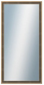 DANTIK - Zrkadlo v rámu, rozmer s rámom 60x120 cm z lišty TOOTH malá zlatá (3163)
