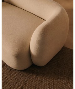 Krémová ženilková rohová pohovka (ľavý roh/s leňoškou) Martina – Kave Home