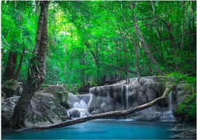 Obraz - Vodopád Erawan, Kanchanaburi, Thajsko (70x50 cm)