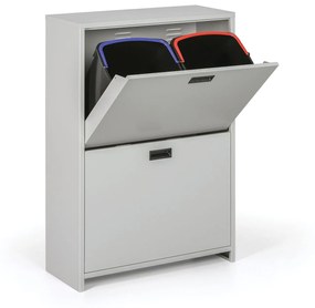 Mobil Plastic Zostava skrinky a 4 košov na triedený odpad, 4 x 20 litrov