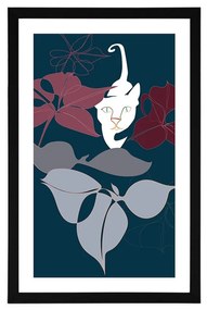 Plagát s paspartou dobrodružstvo v džungli - 30x45 silver