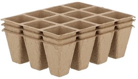 Súprava 3 sadbovačov Esschert Design Eco, 16,3 x 12,3 cm