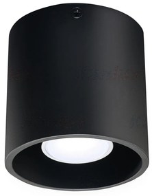 KANLUX Prisadené stropné osvetlenie ALGO, 1xGU10, 40W, 10cm, guľaté, čierne