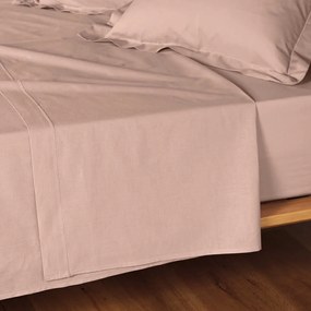 Ružová bavlnená plachta 240x300 cm Lina – douceur d'intérieur