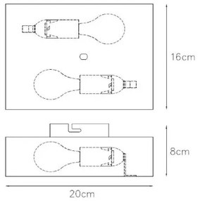Lucide 12222/02/30 - Nástenné svietidlo OVALIS 2xE14/9W/230V