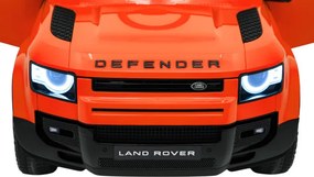 Elektrické autíčko Land Rover Defender oranžové