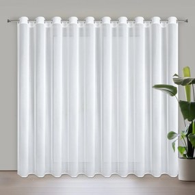 ZÁCLONA NA KRÚŽKOCH TINA 350X270 CM BIELA