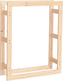 vidaXL Stojan na palivové drevo 80x25x100 cm masívna borovica