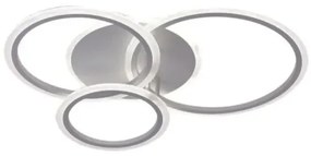 LED Stmievateľný prisadený luster LED/40W/230V biela + diaľkové ovládanie