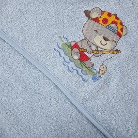 DETSKÝ BAVLNENÝ UTERÁK BABY51 50X90 CM MODRÁ