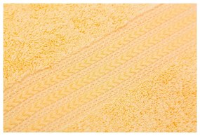 Žltý uterák z čistej bavlny Foutastic, 50 x 90 cm