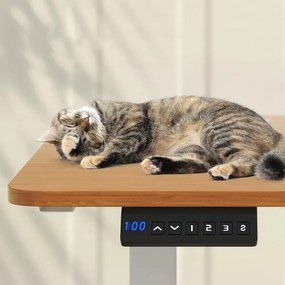 Elektricky nastaviteľný stôl, 140x60 cm