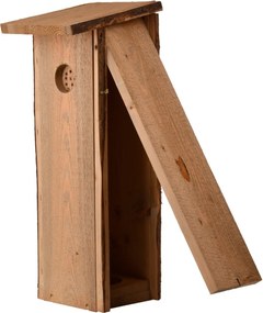 Búdka pre ďatľa Smart, 53,5x18x22 cm, drevo, hnedá