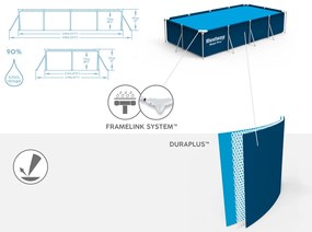 Bestway 400 x 211 cm 8in1 rám bazén 56424