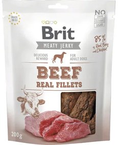 Maškrta pre psov Brit Care Jerky Beef and Chicken Fillets 200 g
