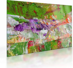 Sklenený obraz abstrakcie - maľba (70x50 cm)