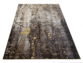TA Koberec Y-272A FLANNEL PRINTED Sivý (flanelový) Obdĺžnikový Rozmer: 120x170 cm