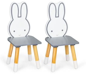 EcoToys Detská sada stolček a dve stoličky Zajačik, WH141