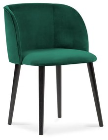 Zelená Zamatová stolička Aurora dĺžka 55 × šírka 56 × výška 80 cm WINDSOR & CO
