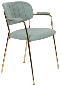 Svetlozelené jedálenské stoličky v súprave 2 ks Jolien – White Label