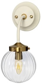 Elstead - Nástenné svietidlo COSMOS 1xE14/60W/230V biela/mosadz