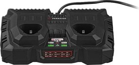 Parkside®  Aku ručná kotúčová píla 12 V Phksa 12 B3 + Dvojitá nabíjačka 12 V/2 x 4,5 A + Akumulátor 12 V/5 Ah, 2 kusy  (800012268)