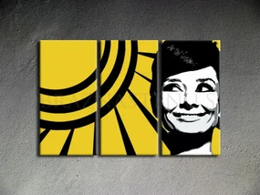 Ručne maľovaný POP Art obraz Audrey HEPBHURN | rôzne rozmery