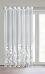 ZÁCLONA NA KRÚŽKOCH ALIRA 300X250 CM VZOROVANÁ