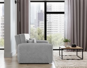 Rozkladacia 2-miestna pohovka LAINE, svetlosivá