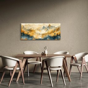 Obraz - Pohorie, akvarel (120x50 cm)
