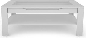 Konferenčný stolík so zásuvkou Roman, biely