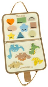 KIK Montessori manipulačná tabuľa s dinosaurami, senzorická vzdelávacia hračka
