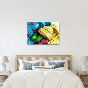 Sklenený obraz farebných metrov (70x50 cm)