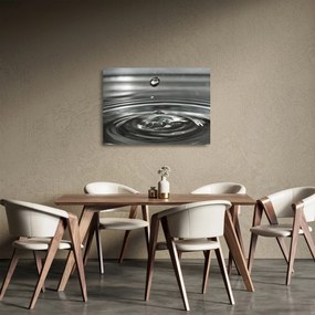 Sklenený obraz kvapky vody (70x50 cm)