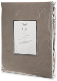 SATÉNOVÉ OBLIEČKY DINA 160X200 CM, 2 KS 70X80 CM SVETLOHNEDÉ