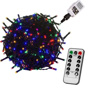 VOLTRONIC Vianočná reťaz 60 m, 600 LED, farebná, ovládač