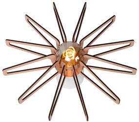 Lucide 77184/45/31 - Stropné svietidlo ZIDANE 1xE27/15W/230V biela/hnedá