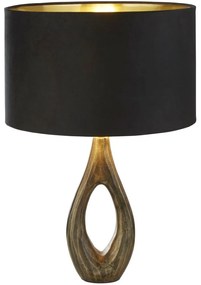 Searchlight EU86531BK - Stolná lampa BUCKLOW 1xE27/40W/230V mosadz