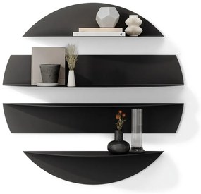 Čierne kovové police v súprave 4 ks 76 cm Solis – Umbra