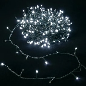 Aigostar - LED vonkajšia vianočná reťaz 500xLED/8 funkcií 4xAA 25,3 m studená biela