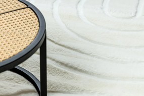 Koberec CURVY biely 11 Arches, prateľný