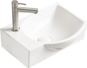 Mexen Mista nábytkové umývadlo pravé 40 x 28 cm, biele - 22174000R
