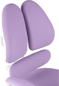 Detská rastúca stolička Neoseat KIDDY TWO — látka, prateľný poťah, fialová