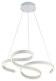 Závesné LED svietidlo Francis, biele matné