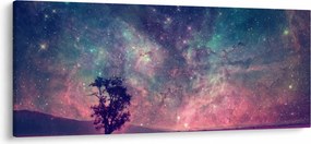 Obraz - Nadpozemská nočná obloha (120x50 cm)