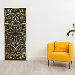 Fototapeta na dvere - Zlatá abstrakcia (95x205cm)