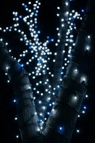 Vianočné svetielka vonkajšie FLASH studená biela 300 LED