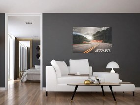 Obraz - Cesta štart (90x60 cm)