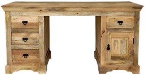 furniture-nabytek.cz - Masivní psací stůl z dřeva mango 160x80x76